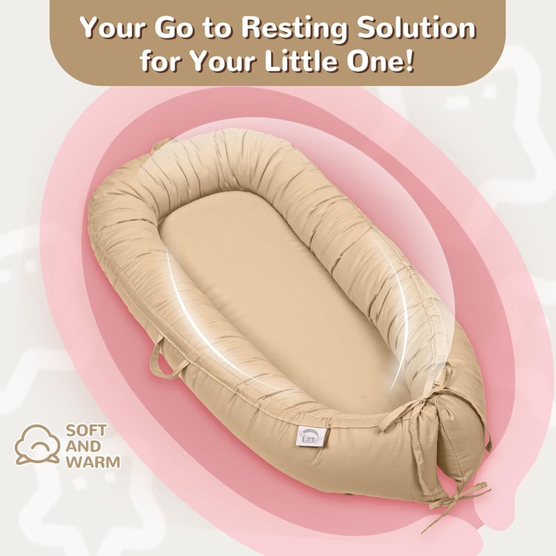 EAQ Baby Lounger, Infant Lounger for Newborn,Portable Baby Nest Cover Breathable & Soft, Newborn Essentials - Image 5